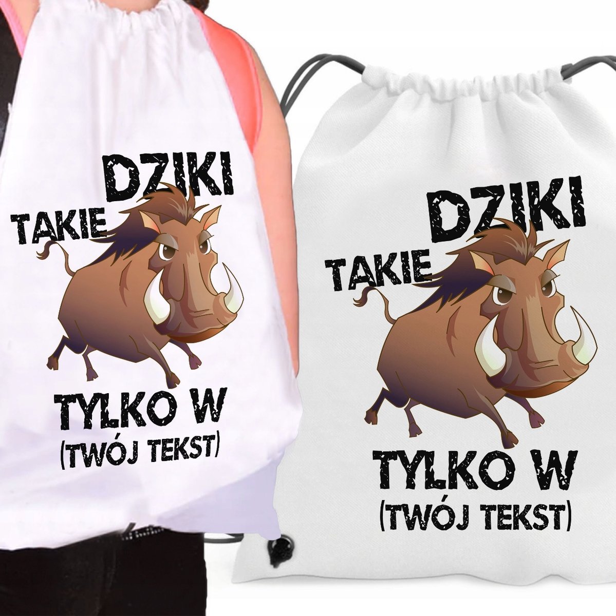 WOREK NA BUTY PREZENT NA DZIEŃ CHŁOPAKA DZIECKA TAKIE DZIKI TYLKO Y4
