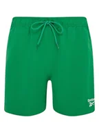 Kąpielówki męskie - Reebok Szorty kąpielowe "Yale" w kolorze zielonym - miniaturka - grafika 1