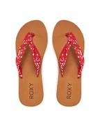 Klapki i japonki damskie - Roxy Japonki ARJL101175 Czarny - miniaturka - grafika 1