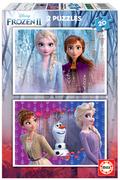 Puzzle - Educa 18109 Frozen II 2 dziecięce puzzle x 20 części, różne, 2 x 20 piezas 18109 - miniaturka - grafika 1