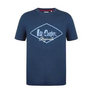 Lee Cooper Logo T-shirt niebieski męskie, Rozmiar L - Koszulki męskie - miniaturka - grafika 1