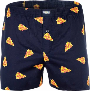 Happy Shorts Herren Web-Boxershorts - Amerykańskie bokserki Pizza XL - Majtki męskie - miniaturka - grafika 1