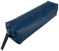 Piórniki - Bee-bee Piórnik szkolny młodzieżowy prostokąt kostka Dark Blue - miniaturka - grafika 1