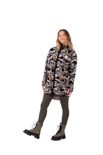 Eivy Damski płaszcz polarowy Redwood SHERPA COAT