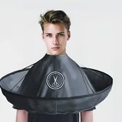 Peleryny fryzjerskie - TEMU Stylowy kapelusz fryzjerski z dekoracją w kształcie nożyczek - Trwały, nieprzywierający, składany kapelusz salonowy do strzyżenia, łatwy w - miniaturka - grafika 1