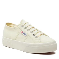 Trampki damskie - Tenisówki Superga 2740 Beżowy - miniaturka - grafika 1