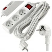 Przedłużacze i rozgałęźniki - Przedłużacz Listwa Zasilająca 3 Gniazda 5m 3680W 3*1,5mm2 Z Wyłącznikiem - miniaturka - grafika 1