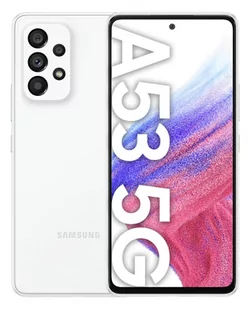 Samsung Galaxy A53 5G 8GB/256GB Dual Sim Biały SM-A536BZWLEUB - Telefony komórkowe - miniaturka - grafika 1