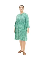 Sukienki - TOM TAILOR Damski sukienka 1035963, 31117 - Green Floral Design, 52 Duże rozmiary - miniaturka - grafika 1