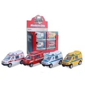 Samochody i pojazdy dla dzieci - Auto Służby ratunkowe metal 4 kolory Madej - miniaturka - grafika 1