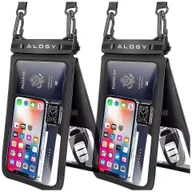 Etui i futerały do telefonów - 2x Etui wodoodporne wodoszczelne IPX8 na telefon 6.7" podwójne Case futerał Alogy Waterproof Czarne - miniaturka - grafika 1