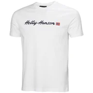 Koszulki sportowe męskie - Koszulka męska Helly Hansen Core Graphic T 2.0 Rozmiar: L / Kolor: biały - miniaturka - grafika 1