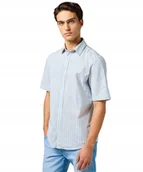 Koszule męskie - Koszula Wrangler SS SHIRT 112362757 Pacific Stripe S - miniaturka - grafika 1