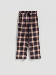 Reserved - Piżamowe spodnie w kratę - granatowy - Moda i Uroda OUTLET - miniaturka - grafika 1