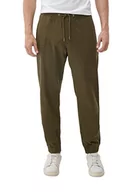 Spodenki męskie - s.Oliver Męskie spodnie do biegania z twill, zielony, S - miniaturka - grafika 1