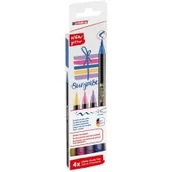 Przybory szkolne - Pisak brokatowy z końcówką pędzelkową 4 kolory - miniaturka - grafika 1