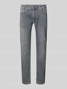 Jeansy o kroju tapered fit z 5 kieszeniami - Spodnie męskie - miniaturka - grafika 1
