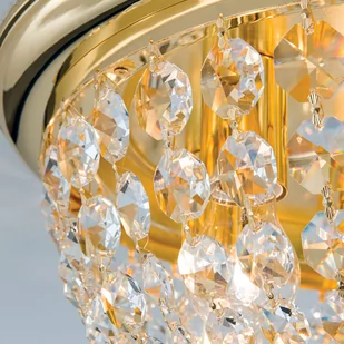 Lampa sufitowa Plafond, złota/przezroczysta, Ø47cm - Lampy sufitowe - miniaturka - grafika 3