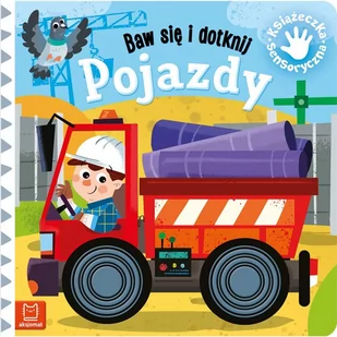 Baw się i dotknij Pojazdy Książeczka sensoryczna Nowa - Rolnictwo i przemysł - miniaturka - grafika 3