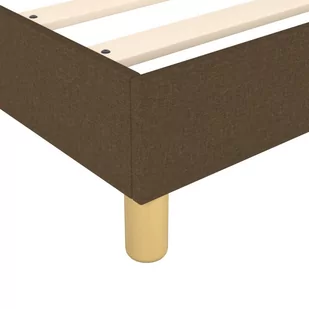 Lumarko Łóżko kontynentalne, ciemnobrązowe, obite tkaniną, 100x200 cm - Łóżka - miniaturka - grafika 8