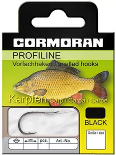 Cormoran Gotowe Przypony Profiline - Carp Czarne 6 - Inne akcesoria dla wędkarzy - miniaturka - grafika 1
