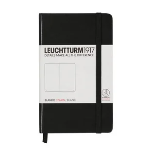 Leuchtturm, Notes Pocket, 185 stron, gładki, czarny - Notesy i bloczki - miniaturka - grafika 1