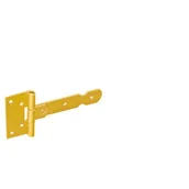 Zawiasy, okucia i inne akcesoria - Zawias bramkowy lekki przetłoczony ZBL 100 cynk galwanizowany złoty DMX - miniaturka - grafika 1