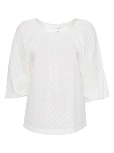 Calvin Klein Bluzka w kolorze białym - Bluzki damskie - miniaturka - grafika 1