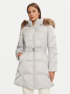 Kurtki damskie - Guess Kurtka puchowa New Olga W4BL40 WEX52 Szary Regular Fit - miniaturka - grafika 1