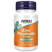 Witaminy i minerały - Now Foods Zinc Picolinate - Pikolinian Cynku 50 mg Suplement diety 30 kaps. - miniaturka - grafika 1