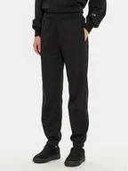 Spodnie sportowe damskie - Champion Spodnie dresowe 117583 Czarny Regular Fit - miniaturka - grafika 1
