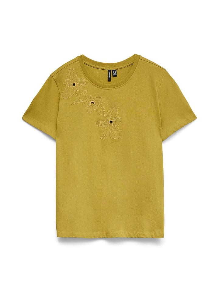 Vero Moda Koszulka w kolorze musztardowym