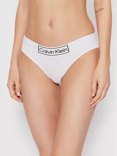 Majtki damskie - Calvin Klein Underwear Figi klasyczne Reimagined Heritage 000QF6775E Biały - grafika 1
