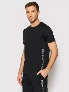 Koszulki męskie - Ralph Lauren Polo T-Shirt 714830293004 Czarny Regular Fit - grafika 1