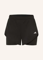 Spodenki damskie - Adidas Szorty Treningowe 2 W 1 schwarz - miniaturka - grafika 1