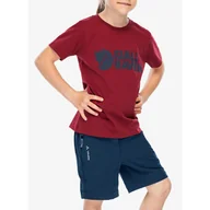 Odzież sportowa dziecięca - Koszulka bawełniana dziecięca Fjallraven Kids Logo T-shirt - miniaturka - grafika 1