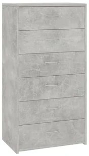 Nowoczesna komoda na ubrania szarość betonu F7-R40 - Komody - miniaturka - grafika 1