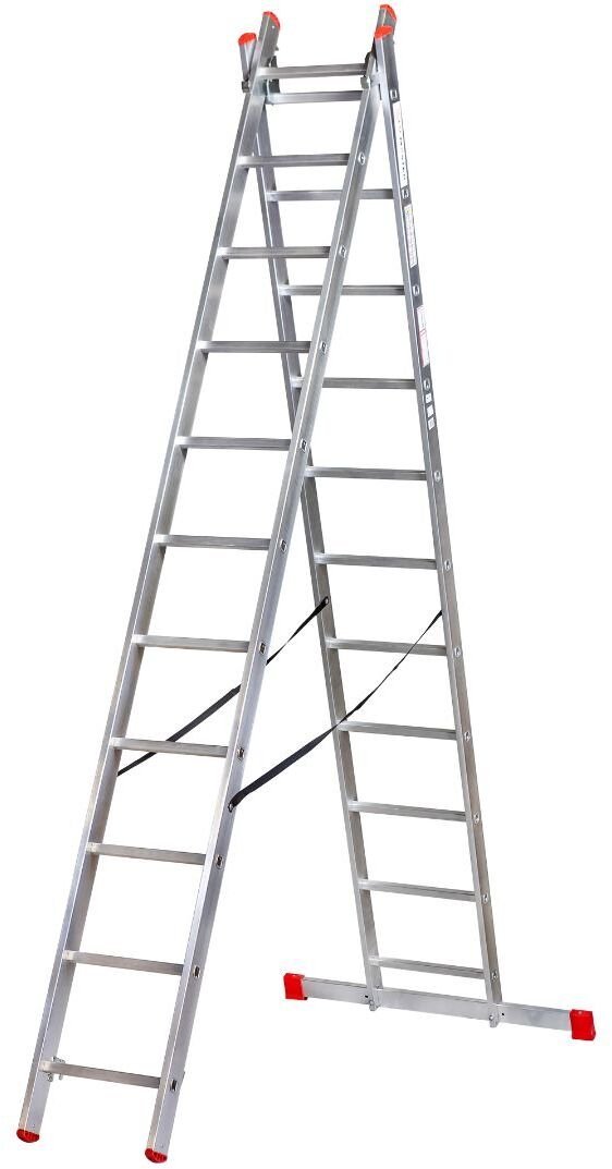 KASTOM DRABINA ALUMINIOWA 2x 10 STOPNI 150KG VHR