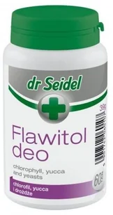 Dr Seidla Dr Seidel Flawitol Deo Z Chlorofilem I Yucca Schidigera 60 Tabl. - Suplementy i witaminy dla kotów - miniaturka - grafika 2