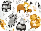 Pieluchy - Ega Kids Pieluszka Tetrowa Wzorzysta 1 szt. 70x80 cm Leśna Rodzinka - miniaturka - grafika 1