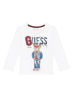 Guess Bluzka N5YI23 K8HM4 Biały Regular Fit - Bluzki damskie - miniaturka - grafika 1