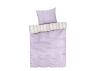 Pościel - LIVARNO home Pościel z mikrowłókna satynowego, 140 x 200 cm (W paski) - miniaturka - grafika 1