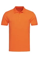 Odzież medyczna - Koszulka polo medyczna męska pomarańczowa L - miniaturka - grafika 1
