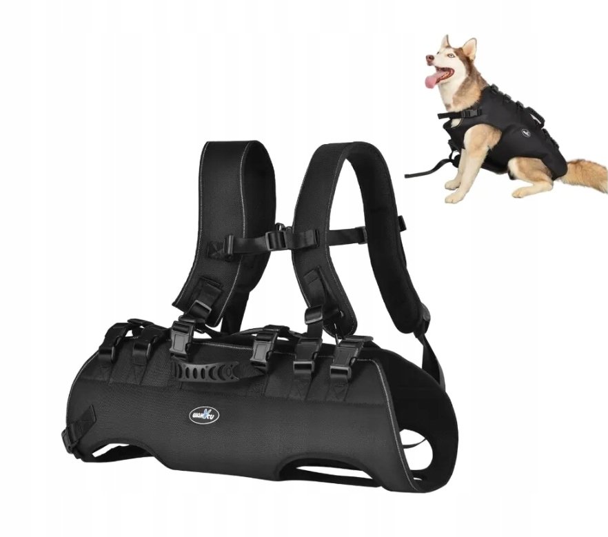 Wakytu Torba Dla Psów Plecak Ratunkowy Czarny M