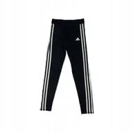 Legginsy - Getry legginsy dziewczęce czarne ADIDAS 10/12 lat - miniaturka - grafika 1