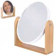 Lusterka do makijażu - Lusterko Kosmetyczne Do Makijażu Dwustronne Powiększające Kosmetyczne 18x21 - miniaturka - grafika 1