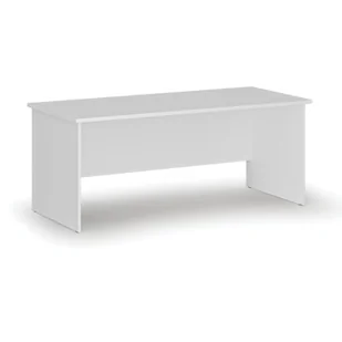 Biurko proste PRIMO WHITE, 1800 x 800 mm, białe - Biurka - miniaturka - grafika 1