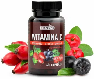 SKOCZYLAS Skoczylas Witamina C TRIO 60 kap odporność acerola SK8034 - Suplementy naturalne - miniaturka - grafika 2