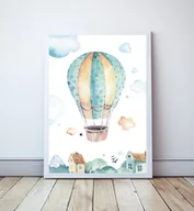 Dekoracje domu - Plakat Blue Sky, BALON format 40x50cm - miniaturka - grafika 1