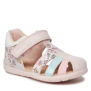 Buty dla dziewczynek - Sandały Geox B Elthan Girl B451QD 000BC C8206 Pink/Multicolor - grafika 1